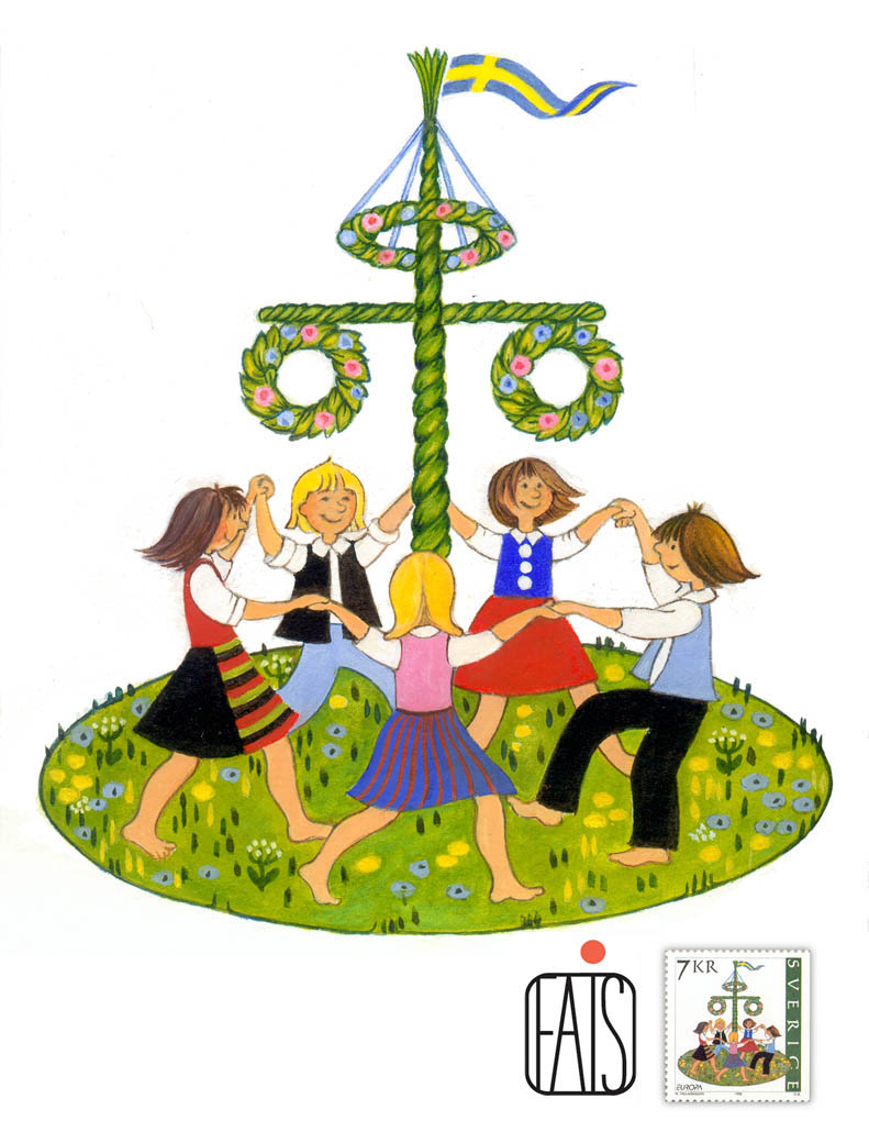midsommar frim&auml;rke